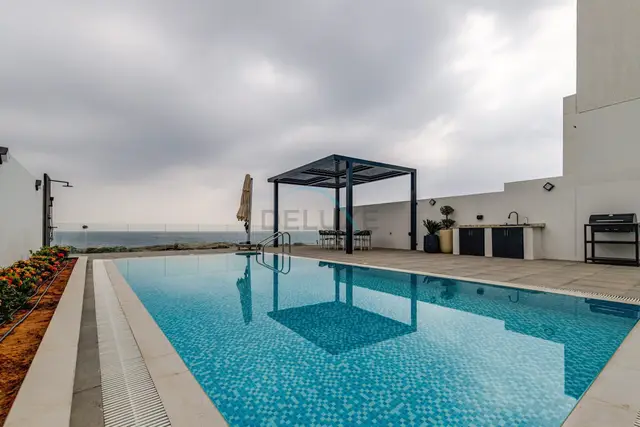 Stunning Sea Views from the Private Pool — Al Dana Island